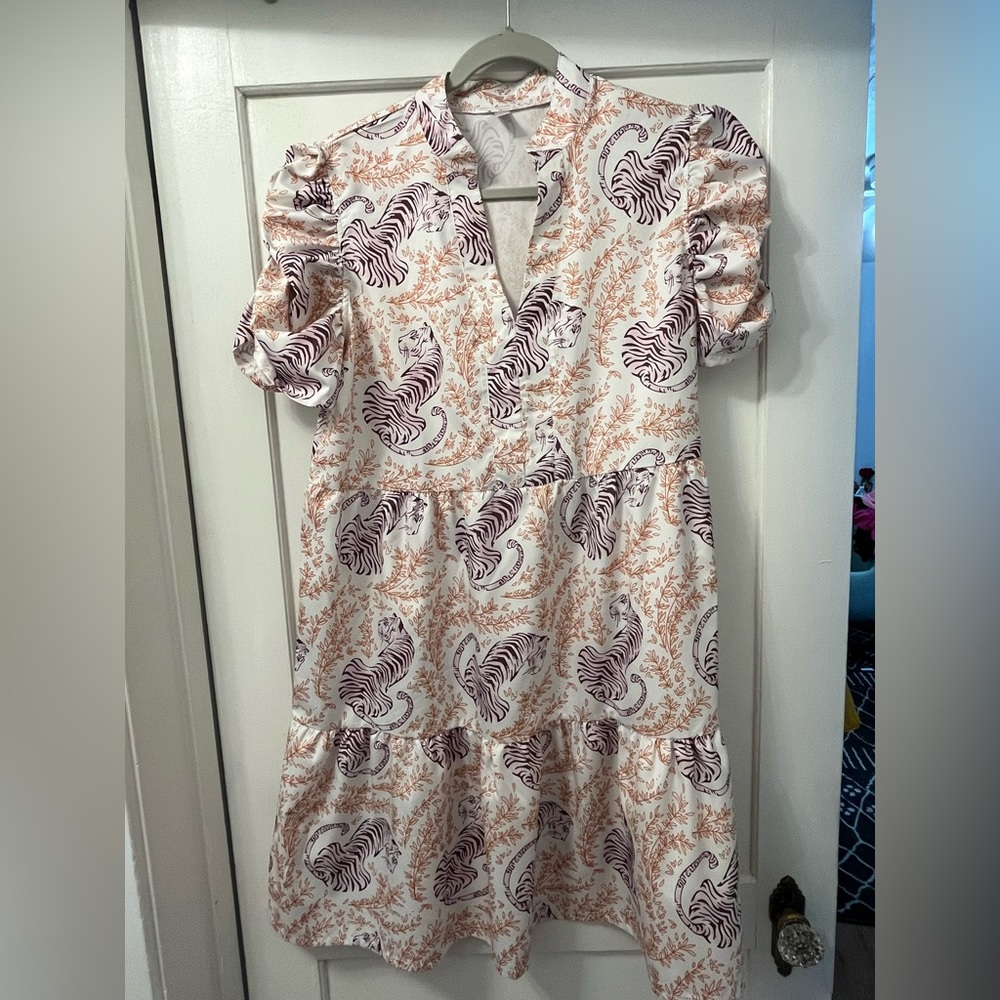 Tiger & Floral Dress
